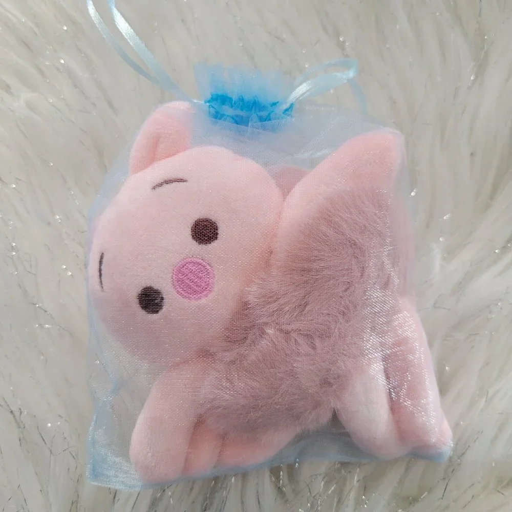 Set of 2 Plush Piggy Scrunchies